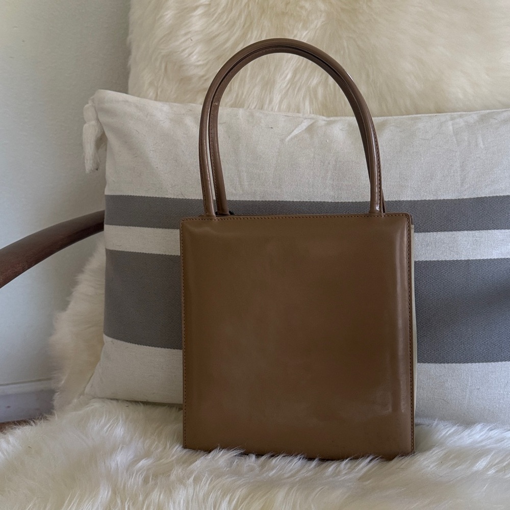 CHRISTIAN DIOR- Authentic 🍀EUC! LADY DIOR!! Beige Top Handle Bag - Picture 6 of 15